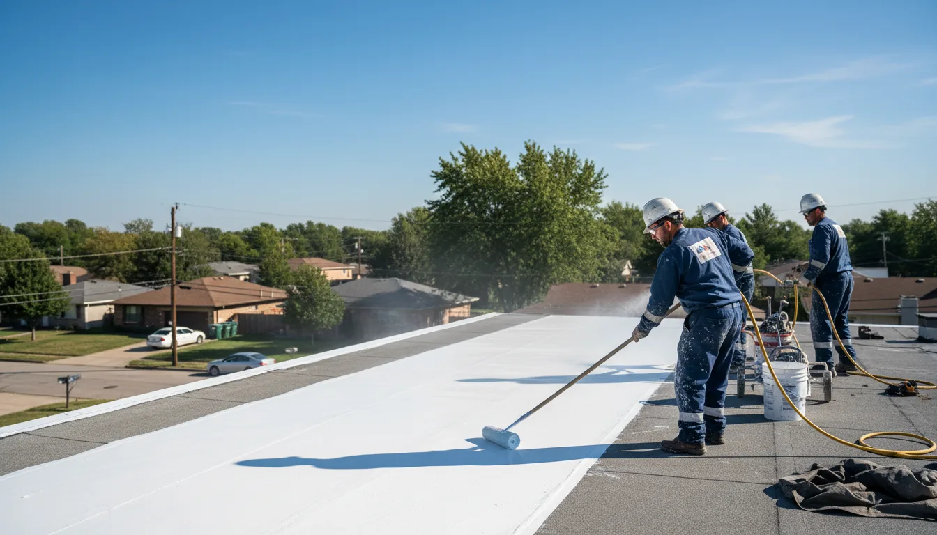 Commercial roof coating in Harveyville, KS near me